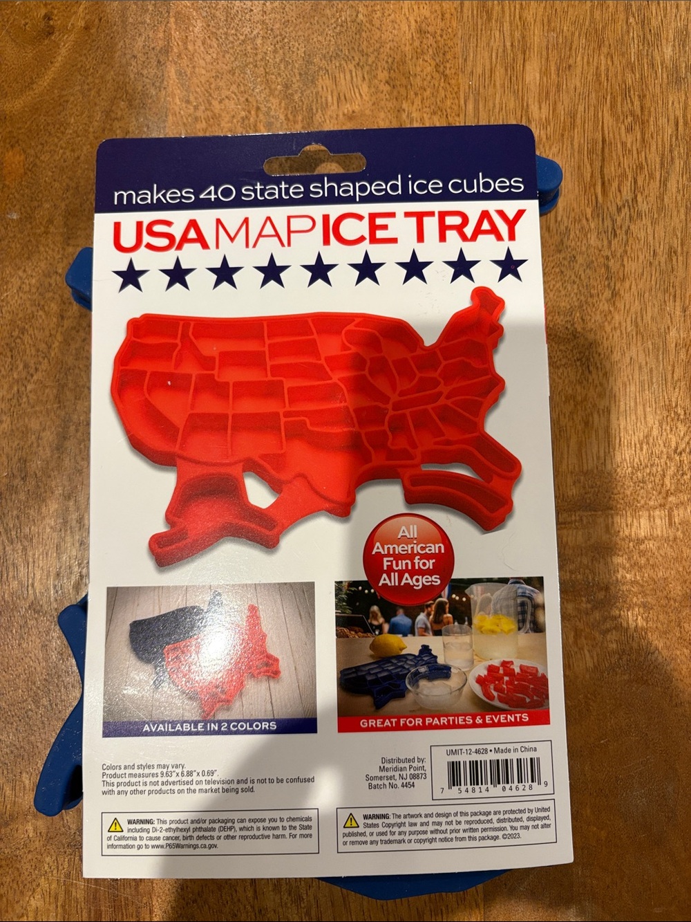 USA Map Ice Tray - Red Silicone Ice Mold